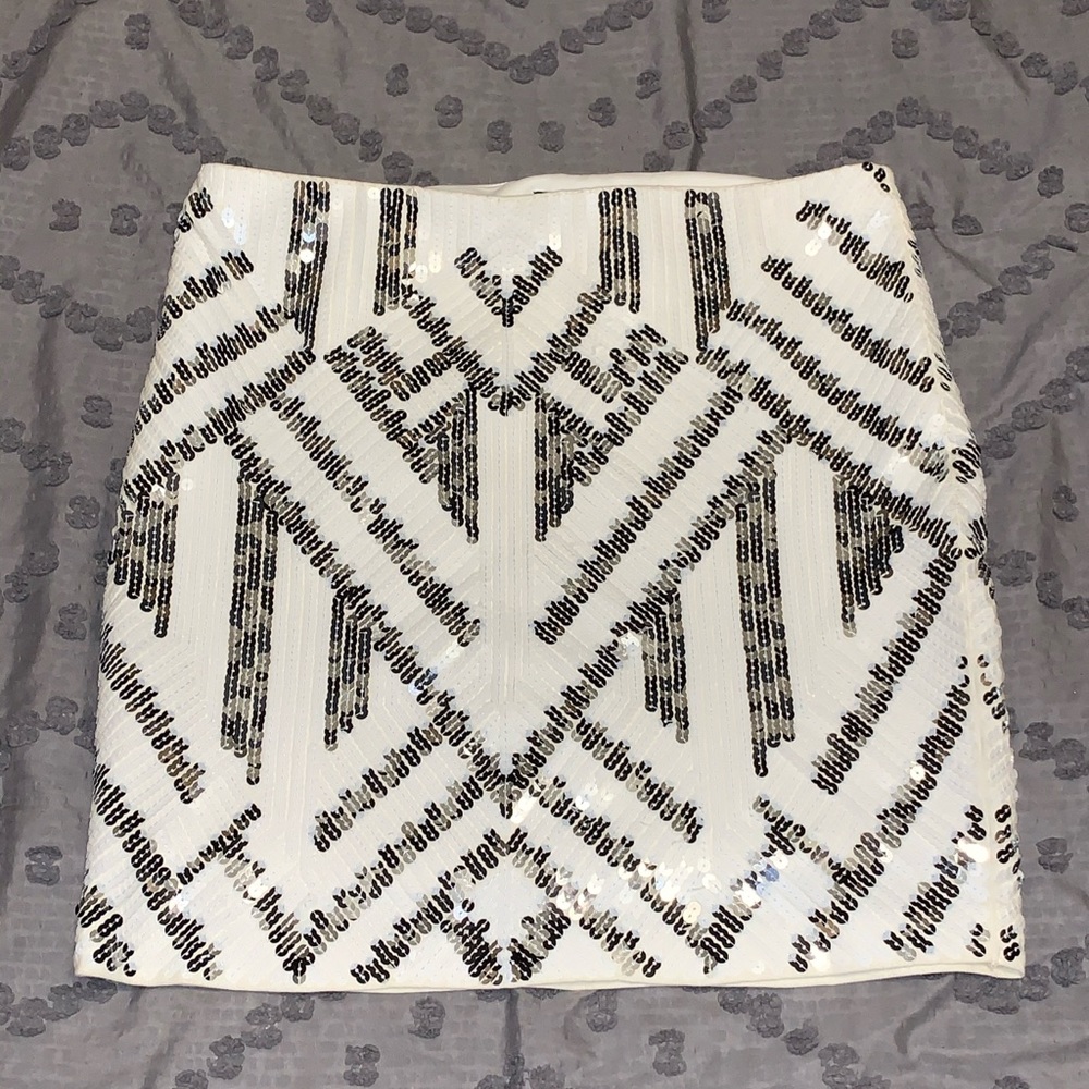 Express Sequin Mini Skirt